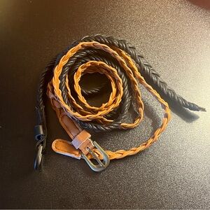 Pair of Vintage Braided Belts